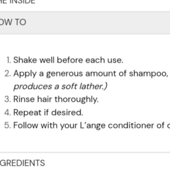 'L'ANGE' 'RADIANT HUE' COLOR ENHANCING HAIR SHAMPOO - Picture 12 of 16